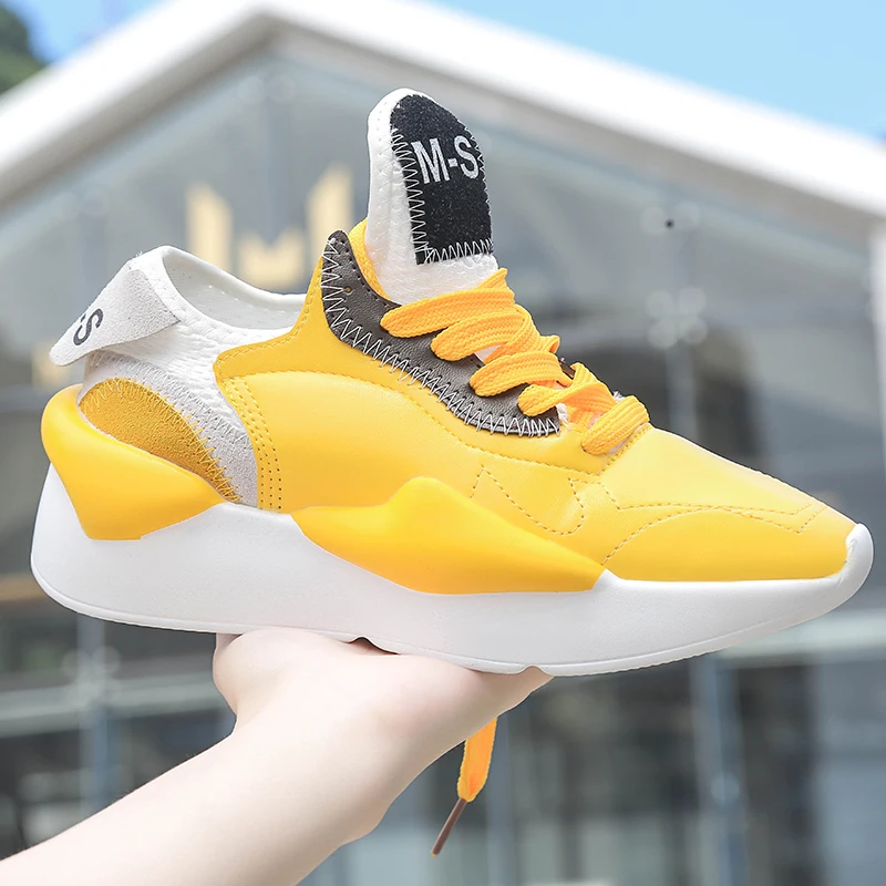 Phymonal Brand Running Shoes Yellow Sneakers Women Comfortable Female ...