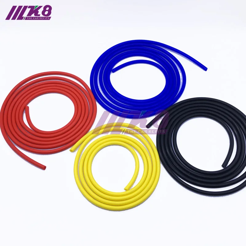 

Full Silicone Vacuum Tube Hose Fuel/Air Vacuum Hose/Line/Pipe/Tube 2 Meter 6.6ft ID 10 MM Red/Blue/Black/Yellow