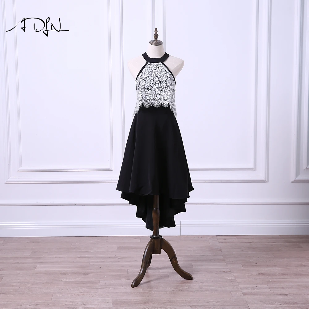 white halter cocktail dress