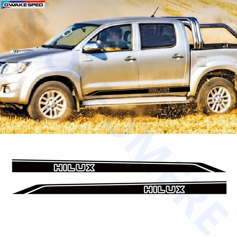 Автомобильные стильные виниловые наклейки для TOYOTA HILUX декоративные на дверь