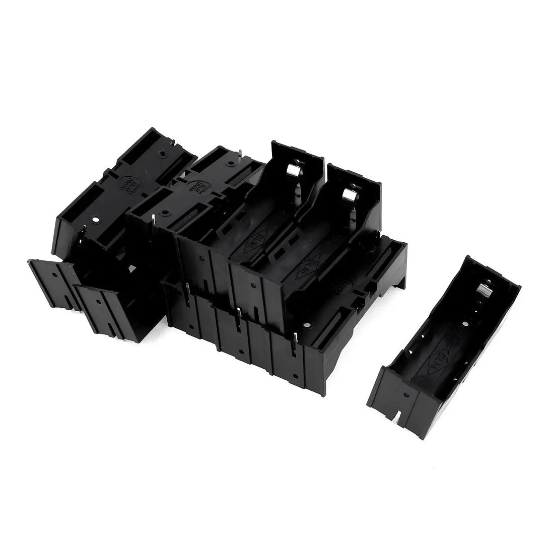 

Plastic Single 26650 Battery Holder Case Storage Box 10Pcs Black