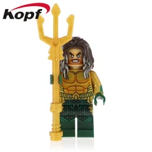 Строительные блоки Супер Герои Aquaman Moives черный Arthur Curry Nereus Orm LeaarninAction фигурки Moel для детей игрушки XH 1103