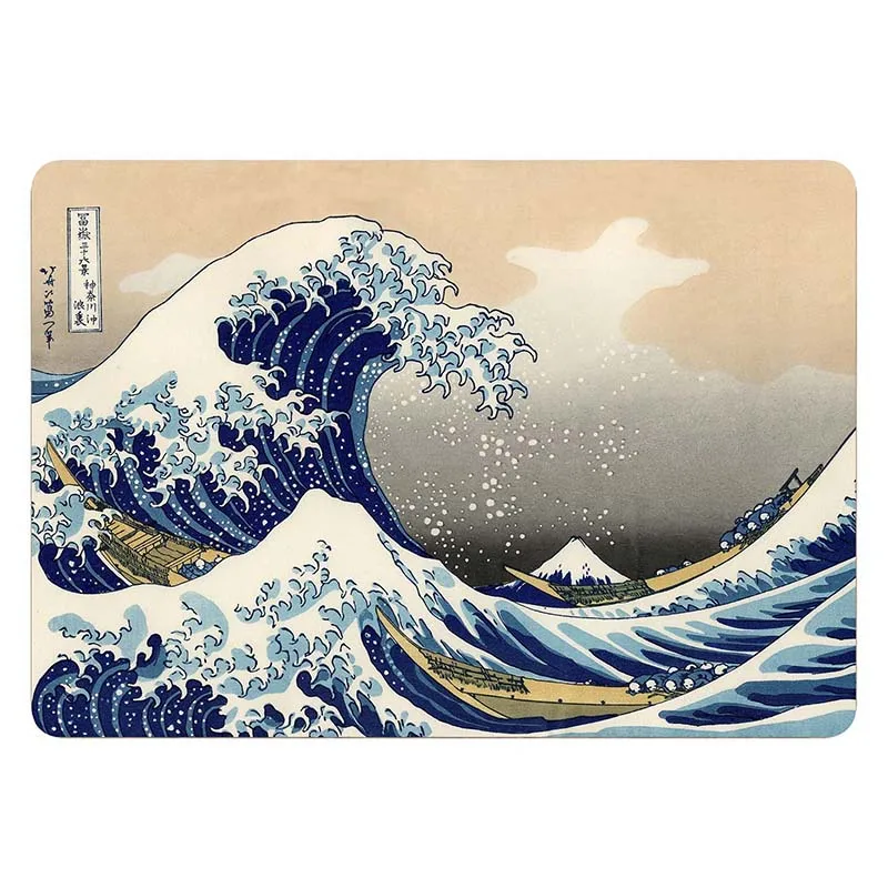 Японская Классическая живопись Ukiyo-e наклейка для ноутбука Macbook Decal Pro Air retina 11 12 13 15 дюймов Mac полное покрытие кожи ноутбука - Цвет: A side