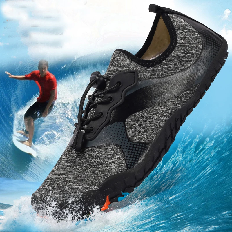 الصيف أحذية الرجال تنفس أكوا أحذية صنادل شاطئ الكبار النعال الرياضة المنبع أحذية النساء جوارب الغوص تنيس Masculino