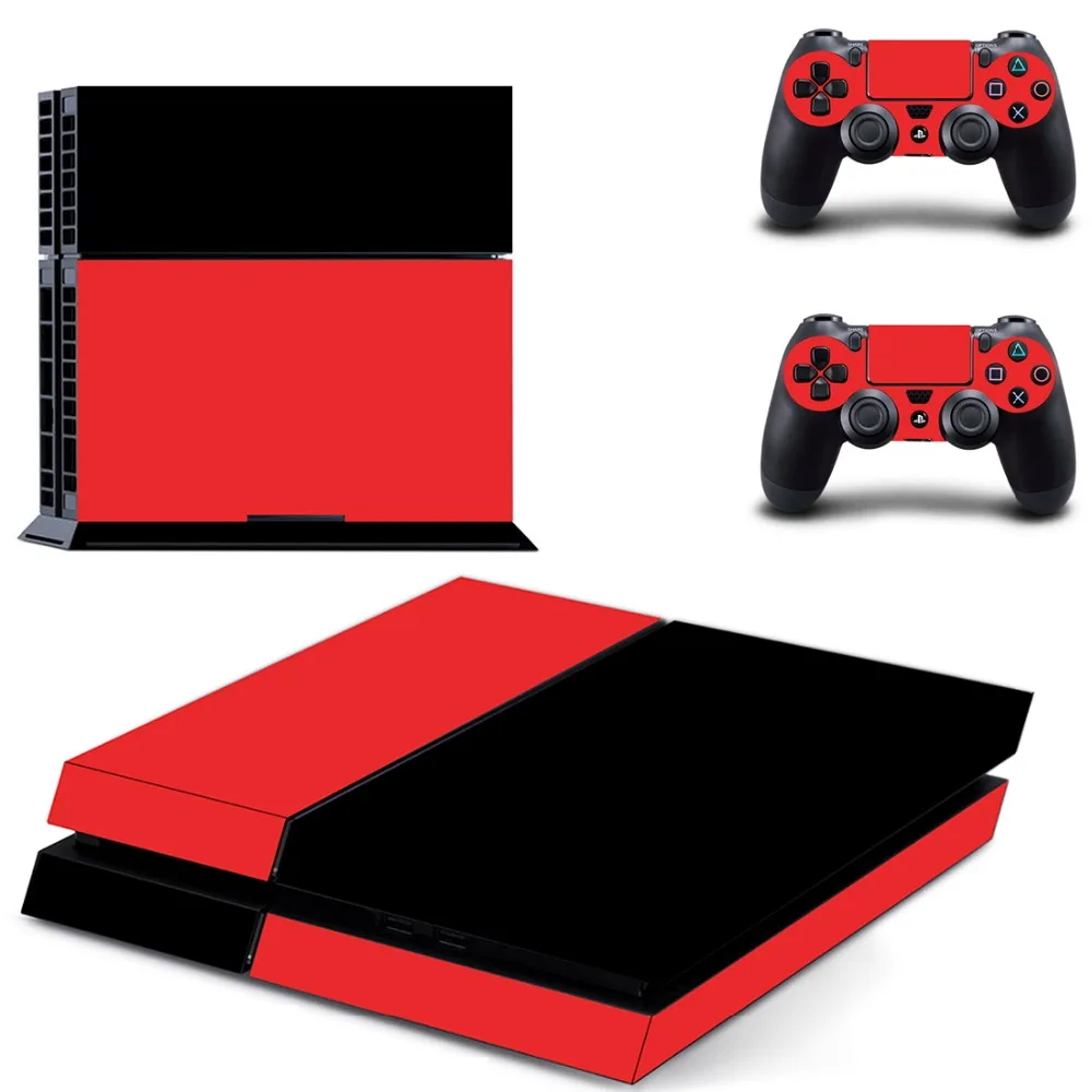 Чистый цвет белый черный Золотой PS4 Наклейка Виниловая наклейка для Sony Playstation 4