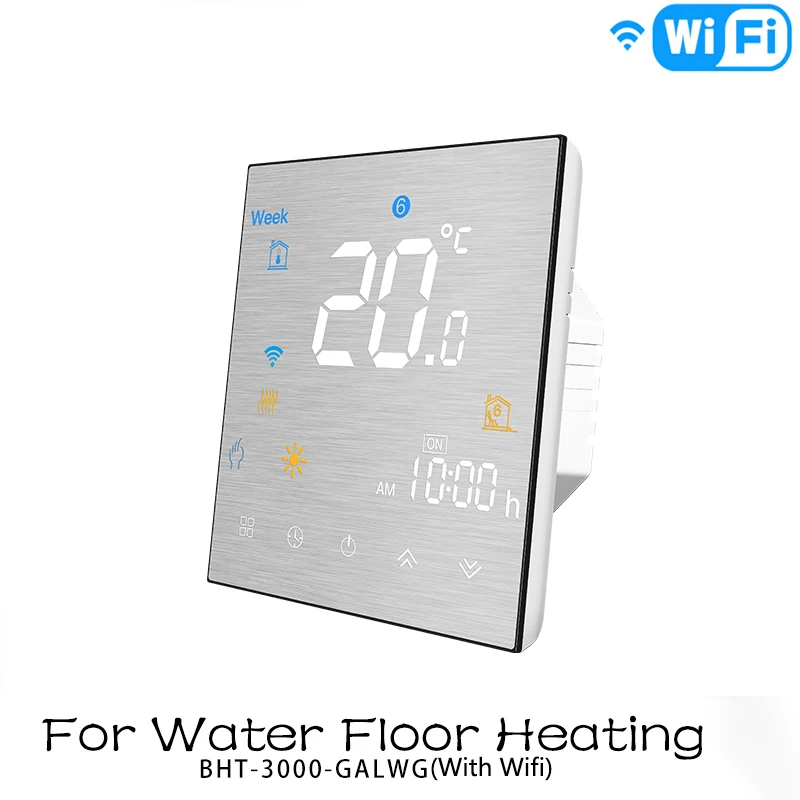 WiFi Smart Thermostat Temperature Controller for Water/Electric floor Heating Water/Gas Boiler Works with Alexa Google Home - Цвет: For Water Heating