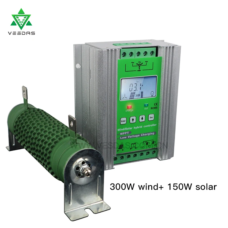 450W Wind Solar Hybrid Charge Controller MPPT 12/24V Auto Match for 300W and 150W with Dump Load | Обустройство дома