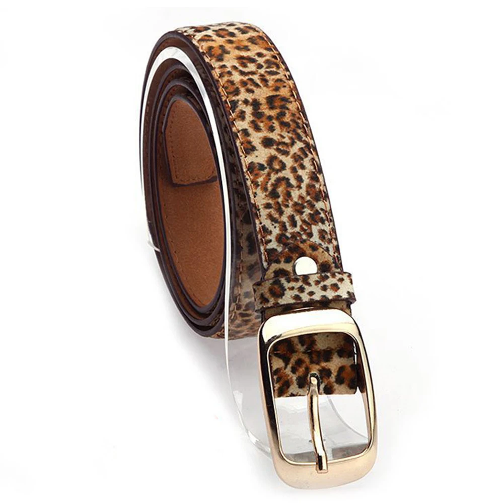 leopard print Ремень из искусственной кожи женские булавки для воротника Пряжка пояс Cinturon Mujer черный леопардовый ремень поясные ремни женские джинсы перевозка брюк - Цвет: leopard print