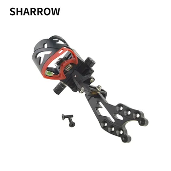 

1pc Archery 5-pins Compound Bow Sight With 2" HD Fiber Sight Ring For Outdoor Archery Accessories Aiming Equipment