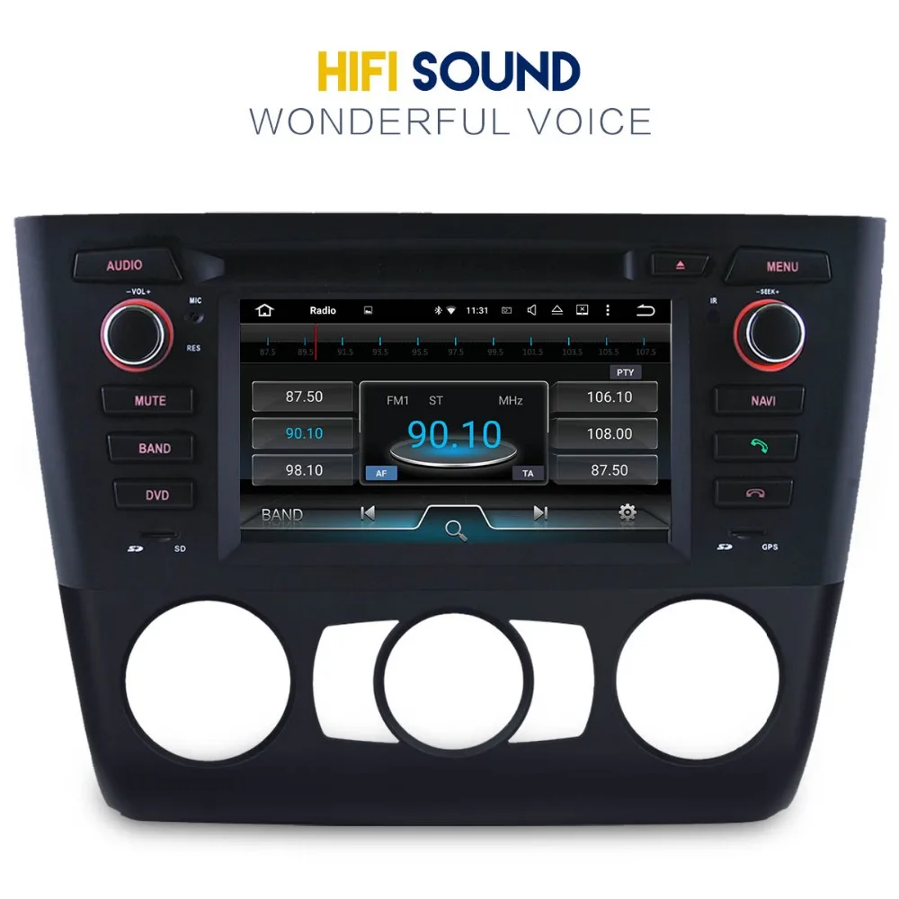 Sale 8 Core Android 8.0 Car GPS DVD Player Radio IPS Screen For BMW 1 Series E81 E82 E87 E88 116i 118i 120i 130i 2004-2012 2