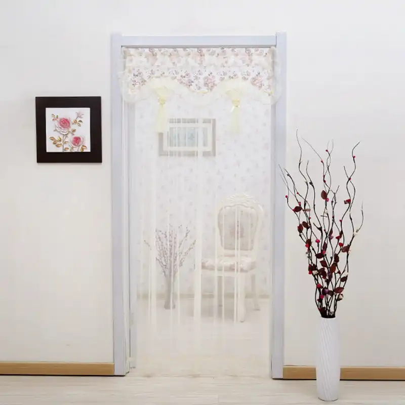 Anti Mosquito Screen Door Single Yarn Door Curtain Lace Bedroom