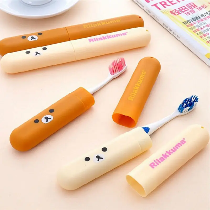 

Portable Toothbrush Storage Box Fashion Bear Toothbrush Box Holder Organizer Storage Cover Case Travel Bathroom Accessories L306
