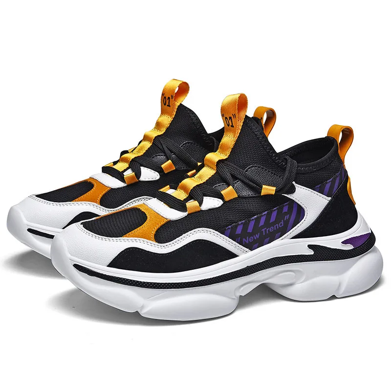 

Msfair 2019 Yellow Sport Shoes For Men Running Shoes Casual Fashion Male Brand Luxury Breathable Mesh Mens Sneakers Fashion