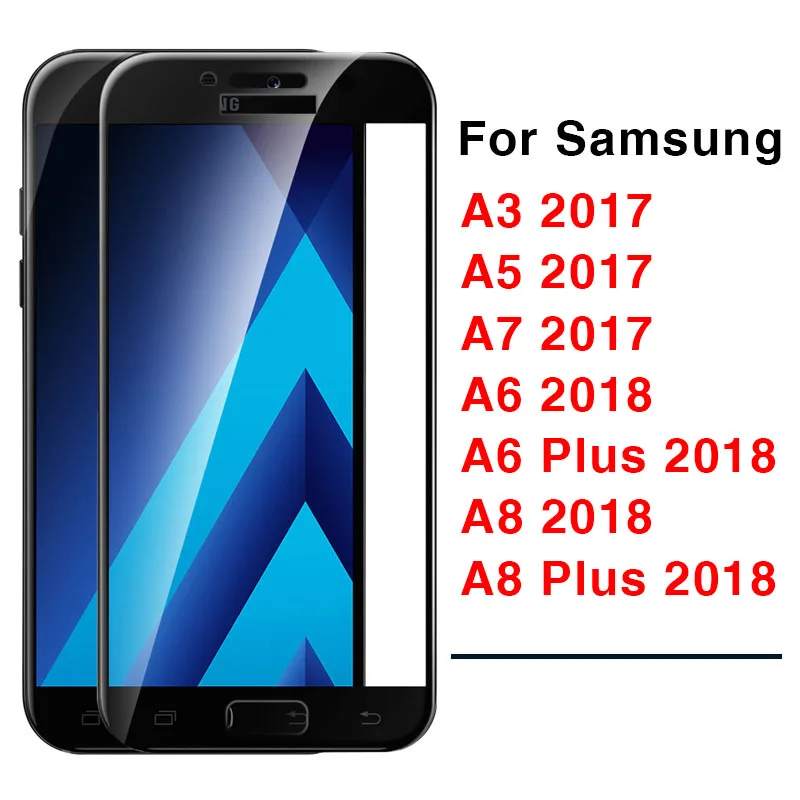 Защитное стекло закаленное для Samsung Galaxy A3/A5/A7 2017/A6/A8 Plus 2018/Galaxi A 3/5/7/6/8/3a/5a/7a/6a/8a/9h |
