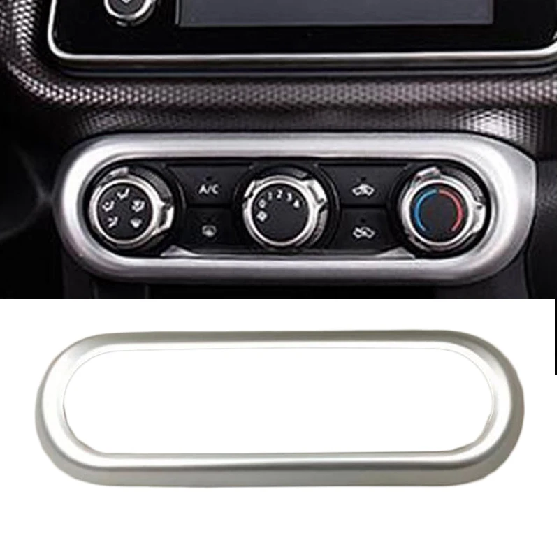 

ABS Matte Dashboard Air Conditional Switch Adjustment Button Cover Trim 1pc For Nissan Kicks 2016 2017 2018 Car Interior Styling