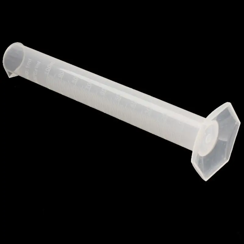 Пластиковый мерный цилиндр прямого типа лабораторный тест Градуированный Цилиндр