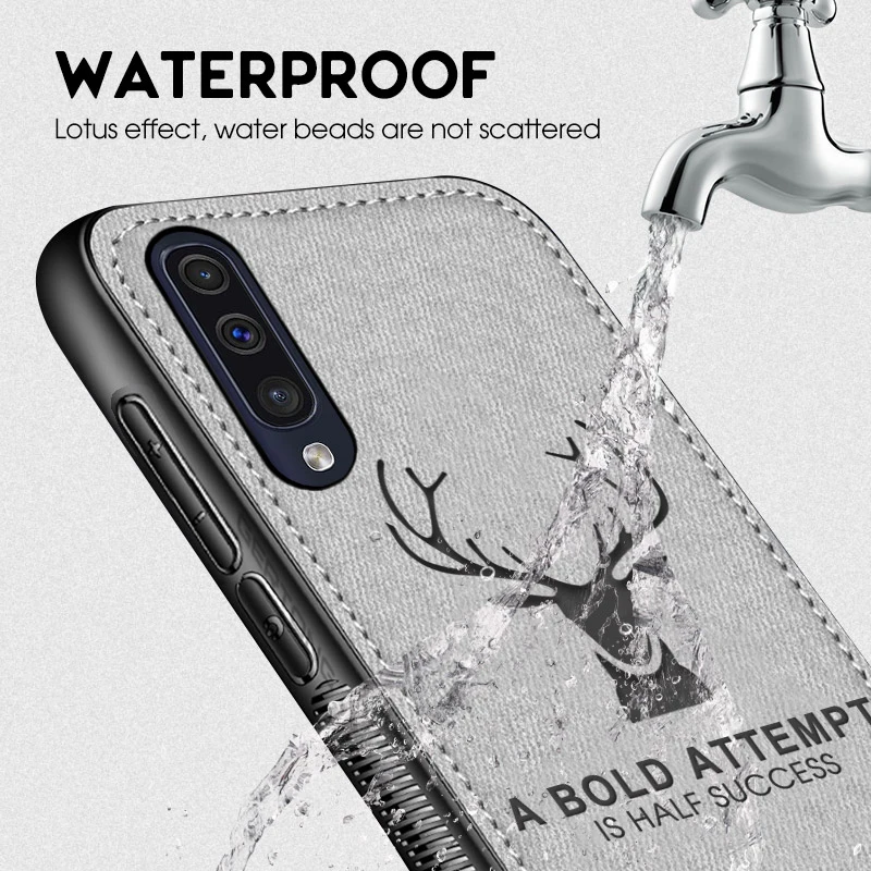 Fabric Cloth Phone Case For Samsung Galaxy A50 A30 A505 A305 Soft Silicone Frame Back Cover Deer Cases For Samsung A50 Case Fabric Cloth Phone Case For Samsung Galaxy A50 A30 A505 A305 Soft Silicone Frame Back Cover Deer Cases For Samsung A50 Case