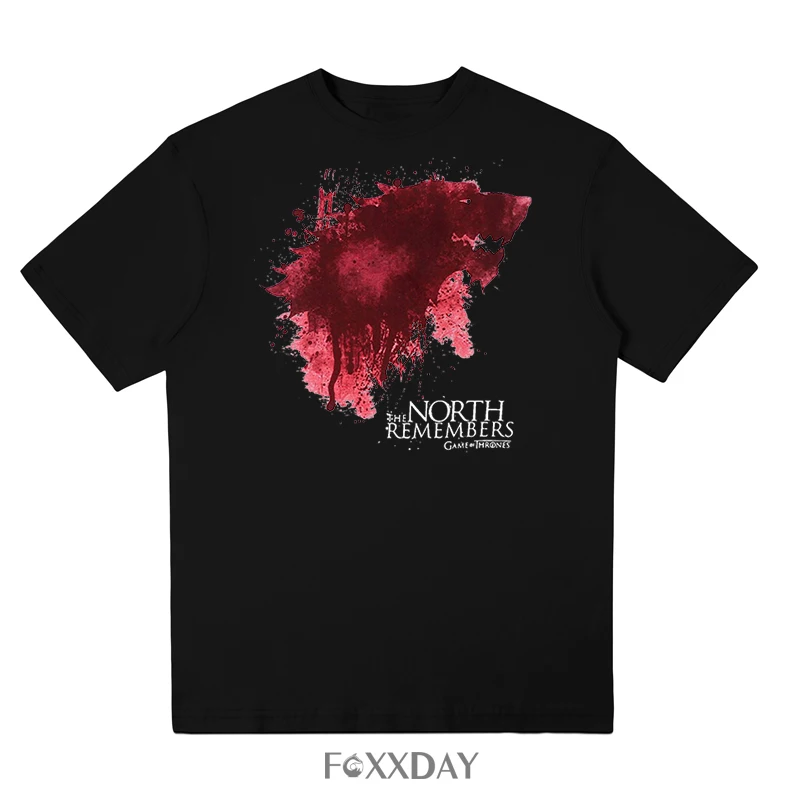 T shirt Homme 2018 New Game of Thrones Tee Shirt Men Cool The North Remembers Blood Wolf T-shirt Rock Short Sleeve Camisetas
T shirt Homme 2018 New Game of Thrones Tee Shirt Men Cool The North Remembers Blood Wolf T-shirt Rock Short Sleeve Camisetas