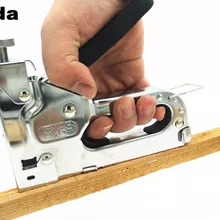 3-way ручной сверхмощный ручной гвоздь пистолет мебель степлер для обрамления с 1000 шт скоб бесплатно деревообрабатывающие снасти инструменты