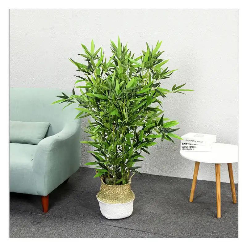 Faux Bambou Artificiel 6 Tiges Sans Pot Fausses Plantes Bonsai D Interieur Decoration De La Maison 1 2m Aliexpress