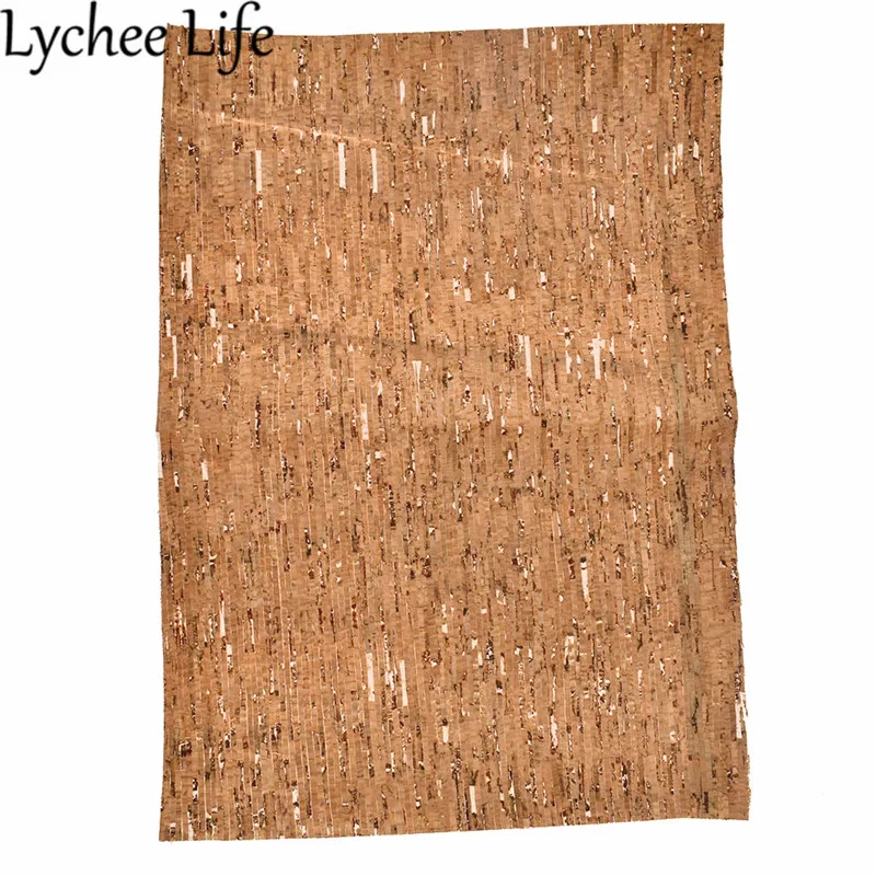 Lychee Life мягкая пробковая кожаная ткань PU 29x21 см Настенная кирпичная печатная Ткань
