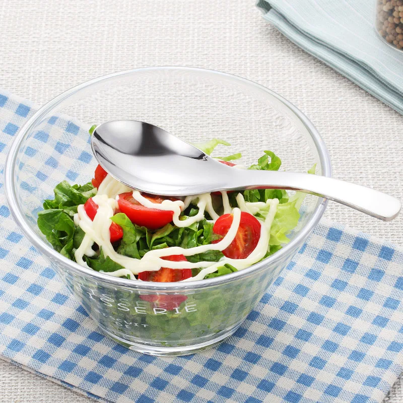 1pc Highly Quality 304 Stainless Steel Spoon 3 Sizes Large Rice Soup Spoon Kids Ice Cream Dessert Spoon Kitchen Dinner Tableware (10)