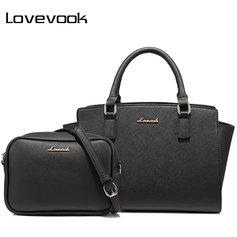 LOVEVOOK женская сумка набор женские сумки Большие женские сумки-мессенджеры Высокое качество PU Сумка через плечо Маленькая Сумочка 2 шт/комплект