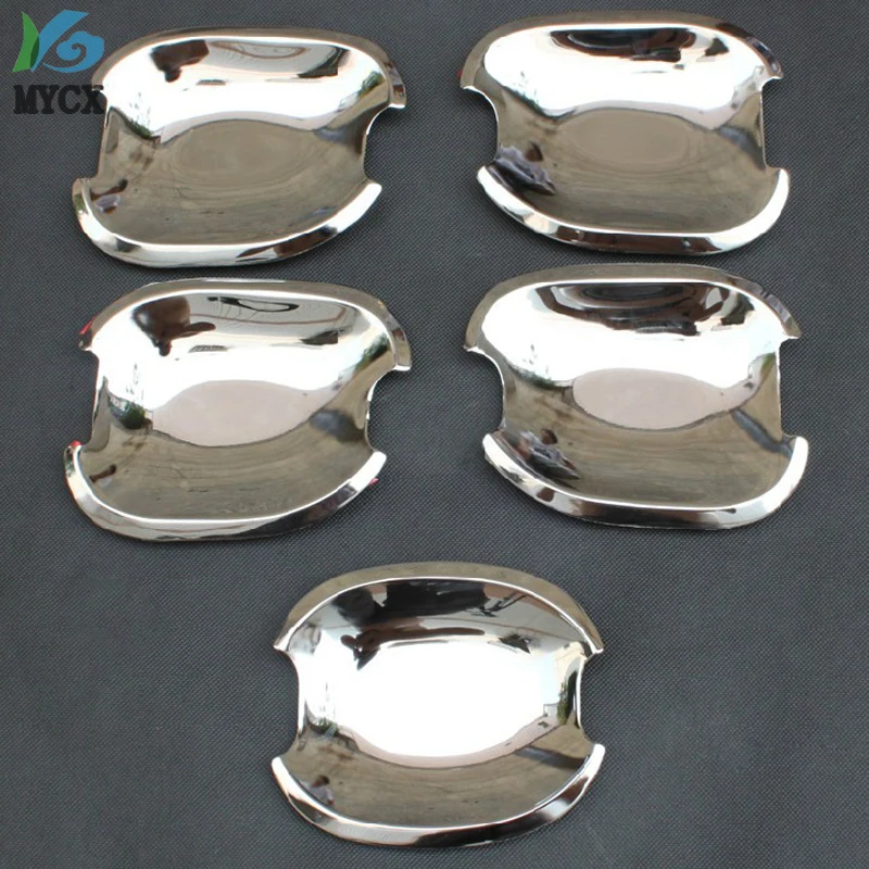 thumbnail image 1 of Placa de accesorios para manija de puerta con diseño cromado ABS 2008 para Prado 120, inserto de cuenco, moldura apta para Toyota Prado FJ120 FJ 120 2003 2004-2009, 1 of 4