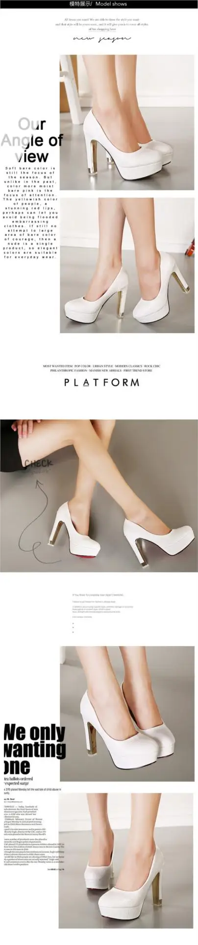 Модные Плетеные женские туфли на высоком каблуке; женские туфли на платформе с круглым/открытым носком; свадебные туфли на каблуке; белые женские туфли для ночного клуба; 62