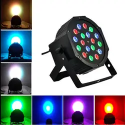 18*3 Вт 12 Вт RGBW RGB LED Свет этапа 110 В 220 В Par свет с DMX512 мастер раб плоским DJ оборудование Controller для партии Дискотека