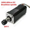 Husillo sin escobillas 100W 45Ncm DC24V motor sin escobillas 42mm + controlador + soporte de montaje ER11 Collets Match MACH3 nuevo ► Foto 2/6