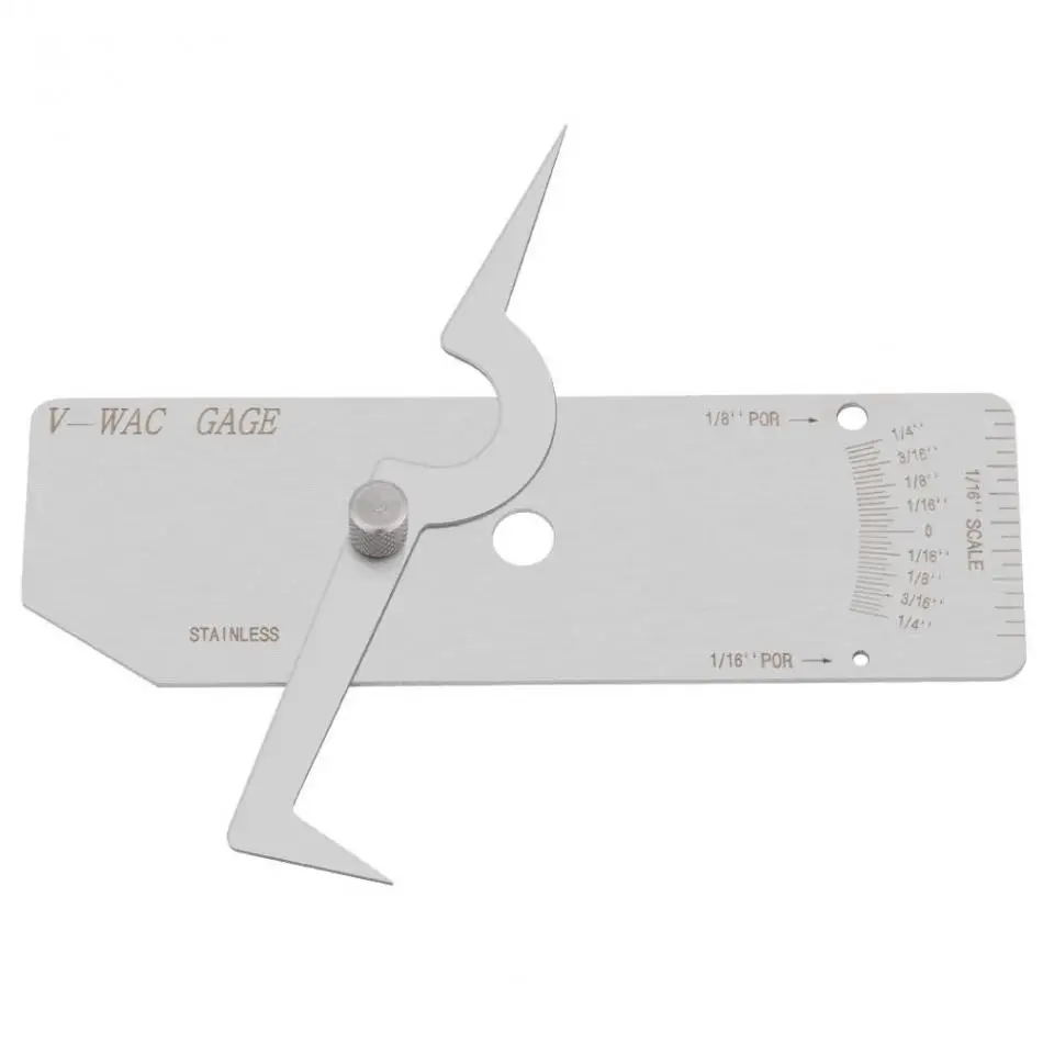 Accuracy Stainless Steel Protractor Weld Gauge Welding Ruler Undercut