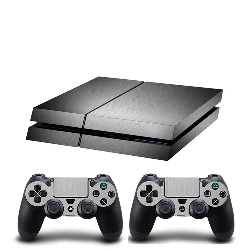 

HOMEREALLY Stickers Chrome Gold and Vinyl PVC PS4 Skin For Plsaystation 4 Console and Controller Skin PS4 Accessory