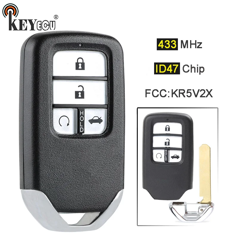 KEYECU 433 92 МГц ID47 чип FCC аддитивного цветового пространства: KR5V2X новая Замена 4