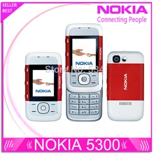 Rénové Nokia 5300 D’origine Unlock support Téléphone portable clavier Russe Russe menu Nokia téléphones mobiles Livraison gratuite