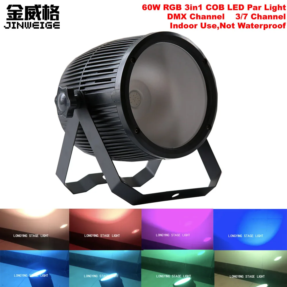 Бесплатная доставка 60 Вт RGB 3in1 COB светодиодный Par Светильник может балка мыть DJ