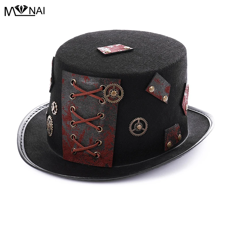 

Steampunk Gear Mini Hat Retro Hair Clip Punk Gothic Headwear Lolita Net Mini Hat Cosplay Party Fancy Dress Accessories