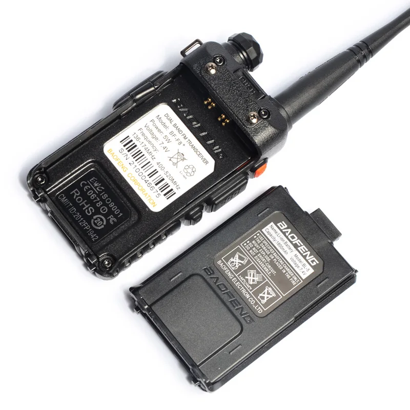 2 шт./лот Baofeng bf f8 + Двухканальные рации УКВ Dual Band СИД Дисплей Портативный Handheld