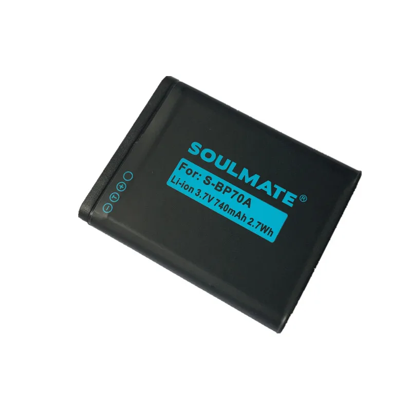 SOULMATE BP-70A BP70A комплект литиевых батарей BP 70A BP70A цифровой Камера Батарея для samsung PL80 ES70 SL50 SL600