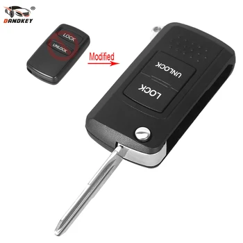 

DANDKEY 10PCS Modified Flip Remote Key Shell Case For Mitsubishi Lancer Eclipse Outlander Endeavor Galant Diamante 2 Buttons