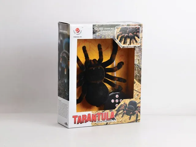 Aranha com Iluminação de Simulação de Controle Animais de Estimação Nova Chegada Infravermelho Tarantula Remoto Brinquedos Assustadores Realistas Eletrônicos Presente rc 16 High Quality Brinquedos e hobbies
