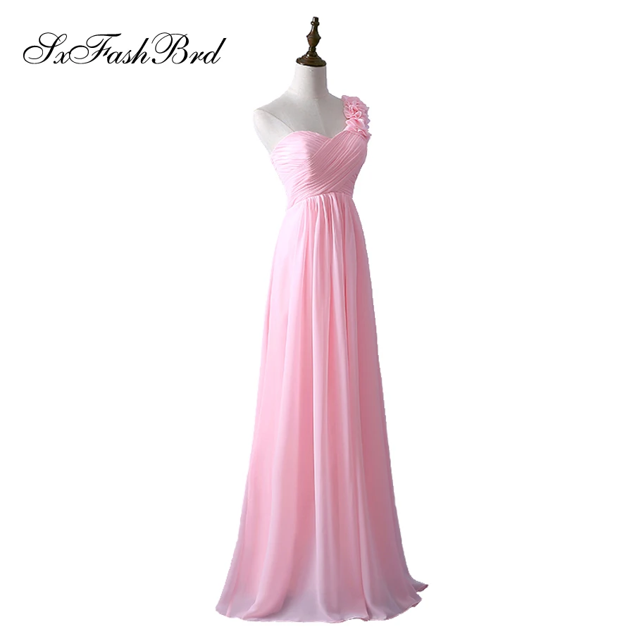 Vestido Noite на одно плечо с оборкой с цветочной линией Длинные свадебные платья для невесты