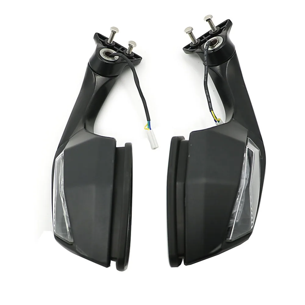 Для Kawasaki Ninja ZX-10R ZX10R 2011 2012 2013 черный зеркала заднего вида зеркало заднего вида с указателями поворота 11-15