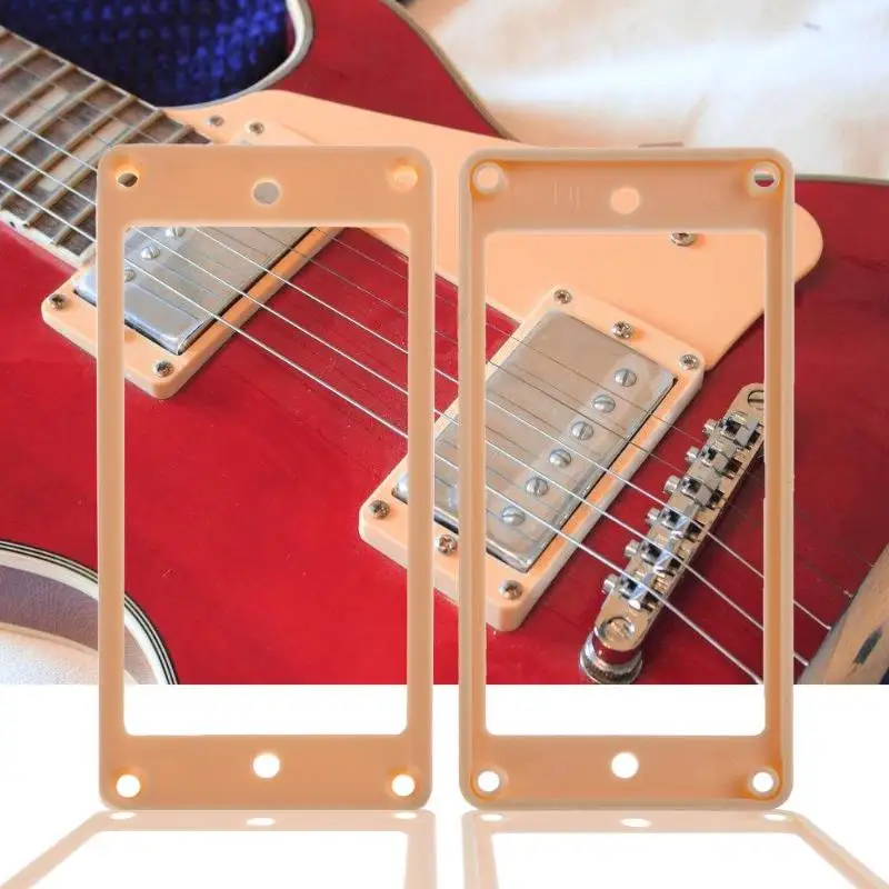2 قطعة/المجموعة مسطحة القاع Humbucker بيك أب تصاعد إطارات للكهرباء الغيتار بيك اب آلة موسيقية وترية الغيتار الاكسسوارات