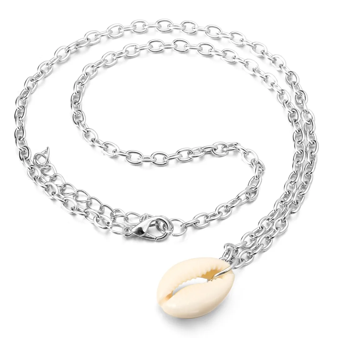 Vinatge Maxi Chokers Necklace Charming Beach Jewelry Shellhard Shells Cowrie Choker Necklace collares collier For Women