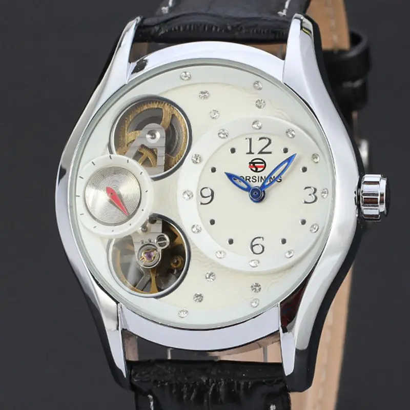 2016 new design Women watch Automatic mechanical luxury watch Lady leather business fashion watches relogio masculino