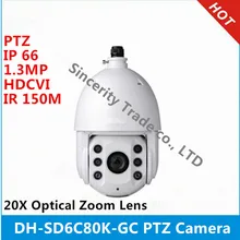 Dahua DH-SD6C80K-GC 1.3MP 20X оптический зум-объектив IR 150 м IP66 HDCVI PTZ камера с DH-PFB303W кронштейном dhl