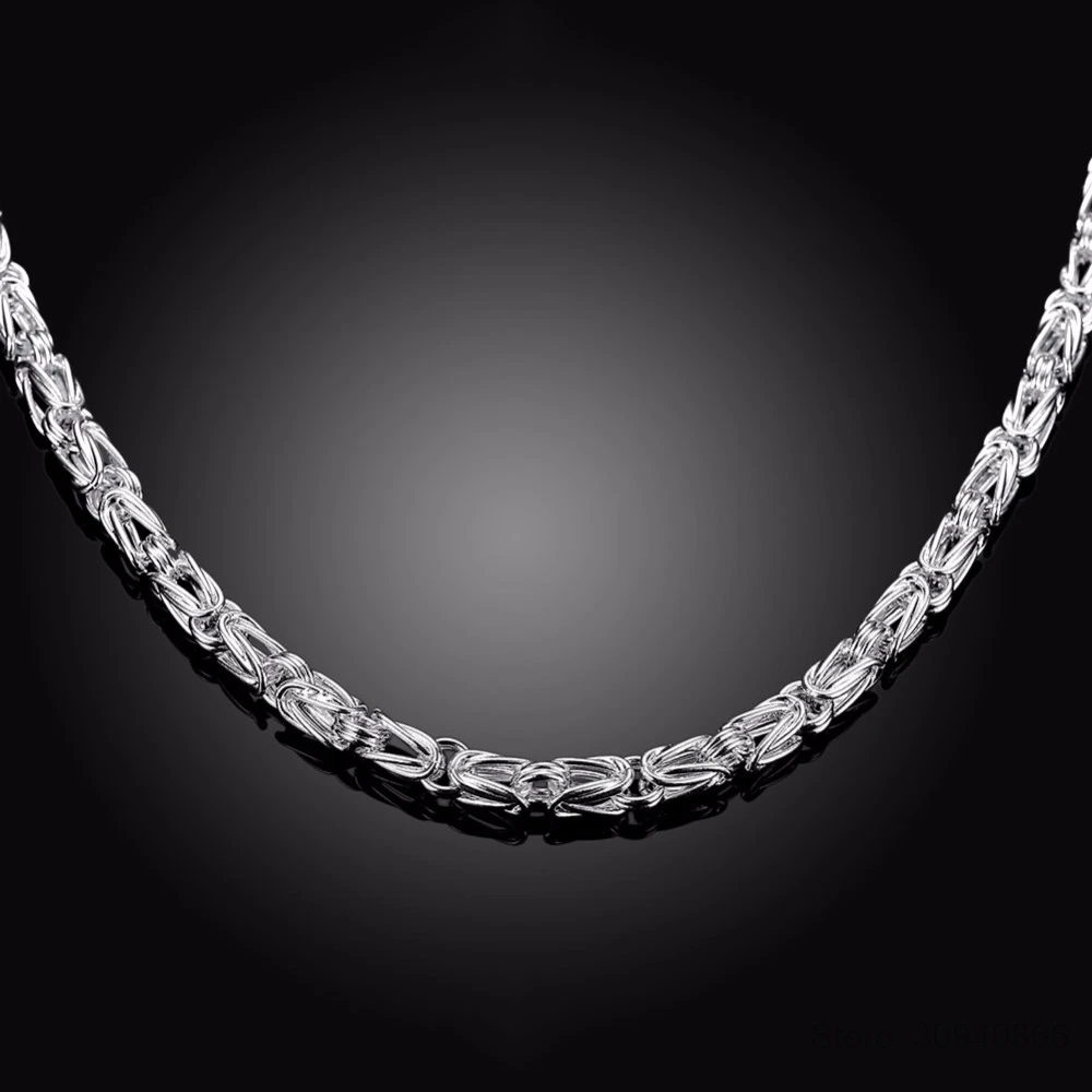 925 пробы Серебряное ожерелье Голова Дракона мужские ювелирные изделия 5 мм S925 цельное серебряное ожерелье с цепочкой мужские ювелирные изделия 20 дюймов