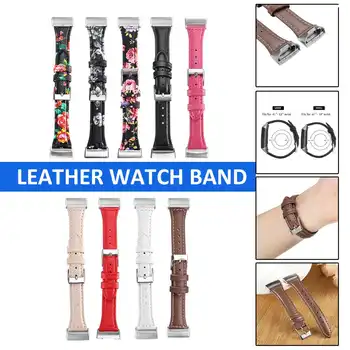 

Geniue Leather Smart Watch Bands Strap 9 Colors for Fitbit Charge 3 Wrist B and Fitness Tracker Belt Smart Bracelet Accessories