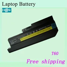 6600 мА-ч для IBM Thinkpad T60 R60 перезаряжаемый ноутбук батарея